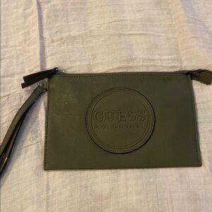 Guess Olive Green Clutch Wristlet